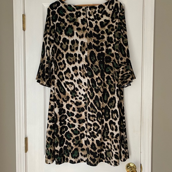 Jessica Howard Plus Size Animal Print Dress NWT - Picture 2 of 5